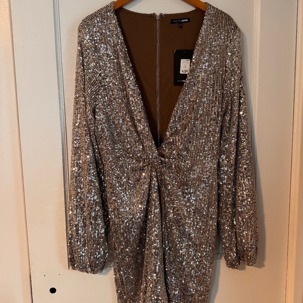 Fashion Nova Sequence dress